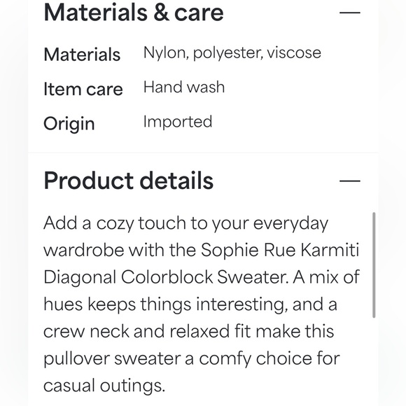 Colorblock sweater - Picture 9 of 9